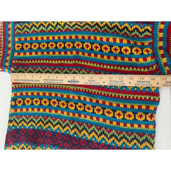 Hanna Andersson Womens Small Sweater Fair Isle Mock Neck Knitted Pullover EUC - Picture 10 of 14